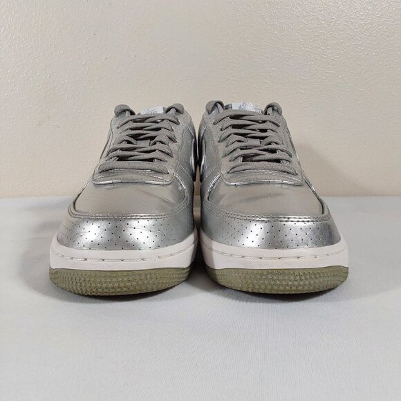 Nike Air Force 1 LV8 Dream Team Metallic Silver Low Sneaker Good Cond - 8.5 - Picture 5 of 12